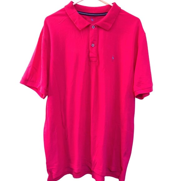 Tailorbyrd  Hot Pink Polo Shirt Mens XXL Flamingo Logo Golf Business Casual Prep - Picture 3 of 7